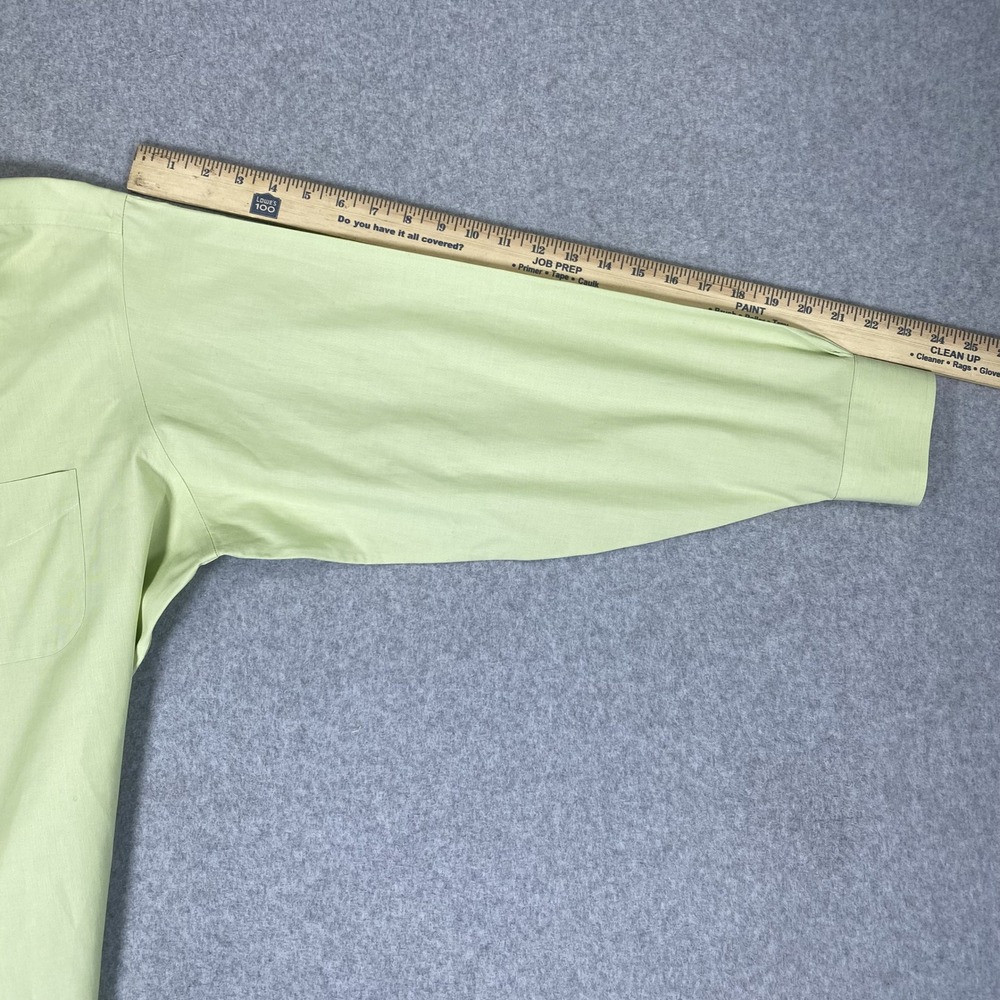 Brooks Brothers Button Down Shirt Mens 16.5-33 Yellow Traditional Fit Non-Iron - Picture 15 of 16